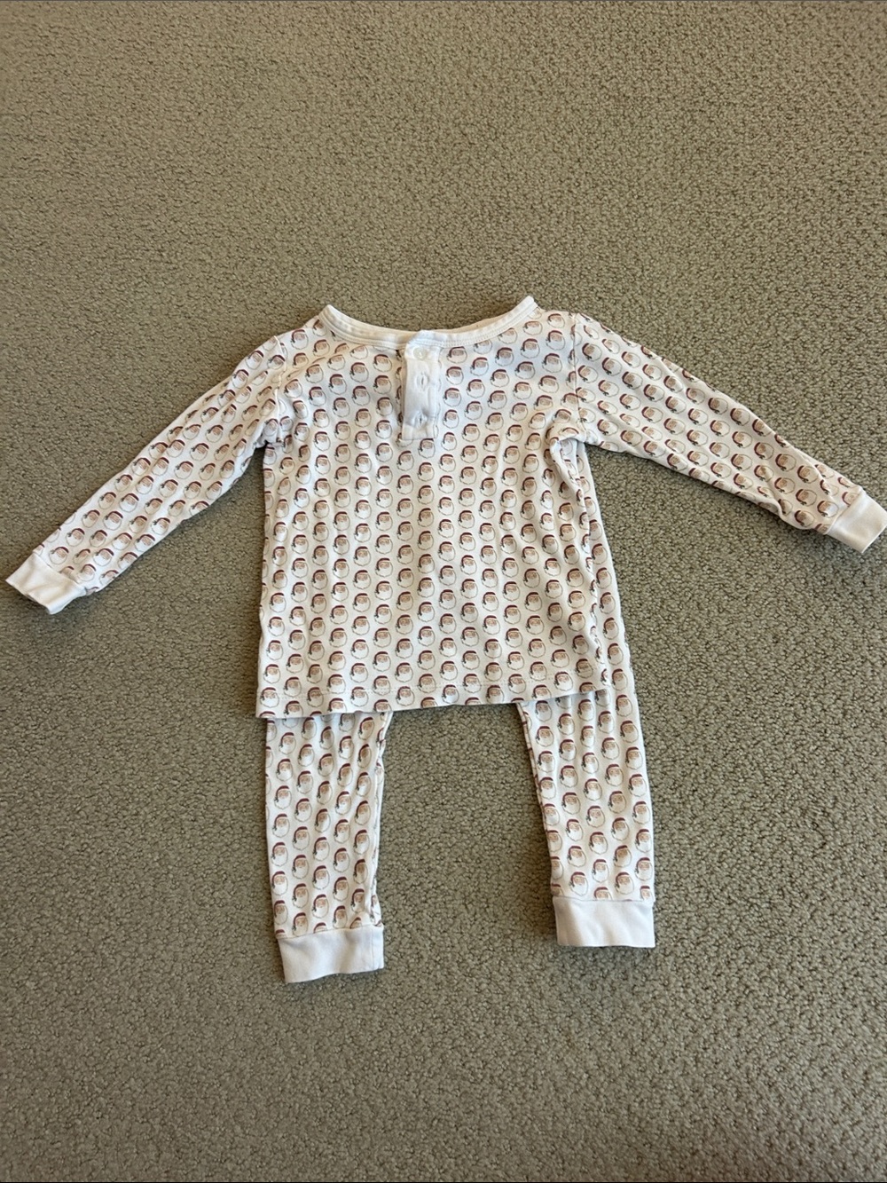 Lila and Hayes Kids Santa Pajama Set